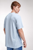 Camiseta manga corta naranja con bordado en frente