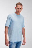 Camiseta básica manga corta azul claro