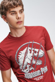Camiseta manga corta estampada de Jurassic Park