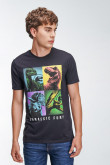 Camiseta manga corta estampada de Jurassic Park