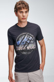Camiseta manga corta estampada de Jurassic Park