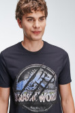 Camiseta manga corta estampada de Jurassic Park