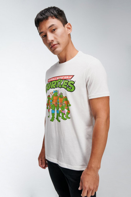 Camiseta manga corta estampado de Tortugas Ninja