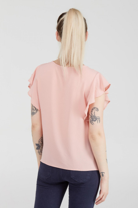 BLUSA MANGA CON PERLAS
