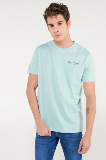 Camiseta estampada manga corta