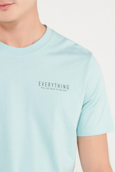 Camiseta estampada manga corta