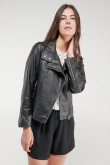 Chaqueta efecto piel