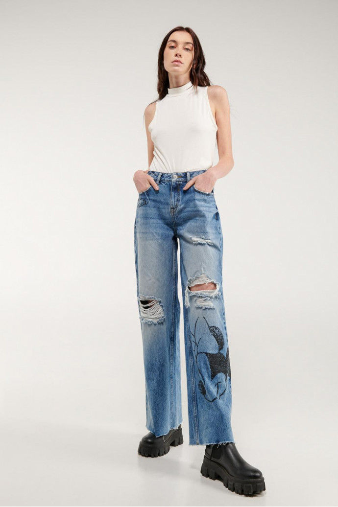Pantalon Jean Mom