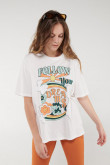 Camiseta, manga corta, con estampado en frente.
