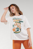 Camiseta, manga corta, con estampado en frente.