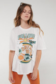 Camiseta, manga corta, con estampado en frente.