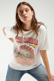 Camiseta, manga corta, con estampado en frente.